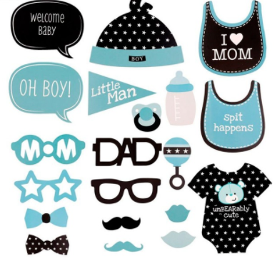 Baby Shower Photo Props - Boy